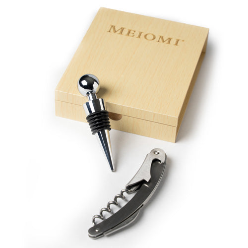 Meiomi corkscrew and wine stopper set